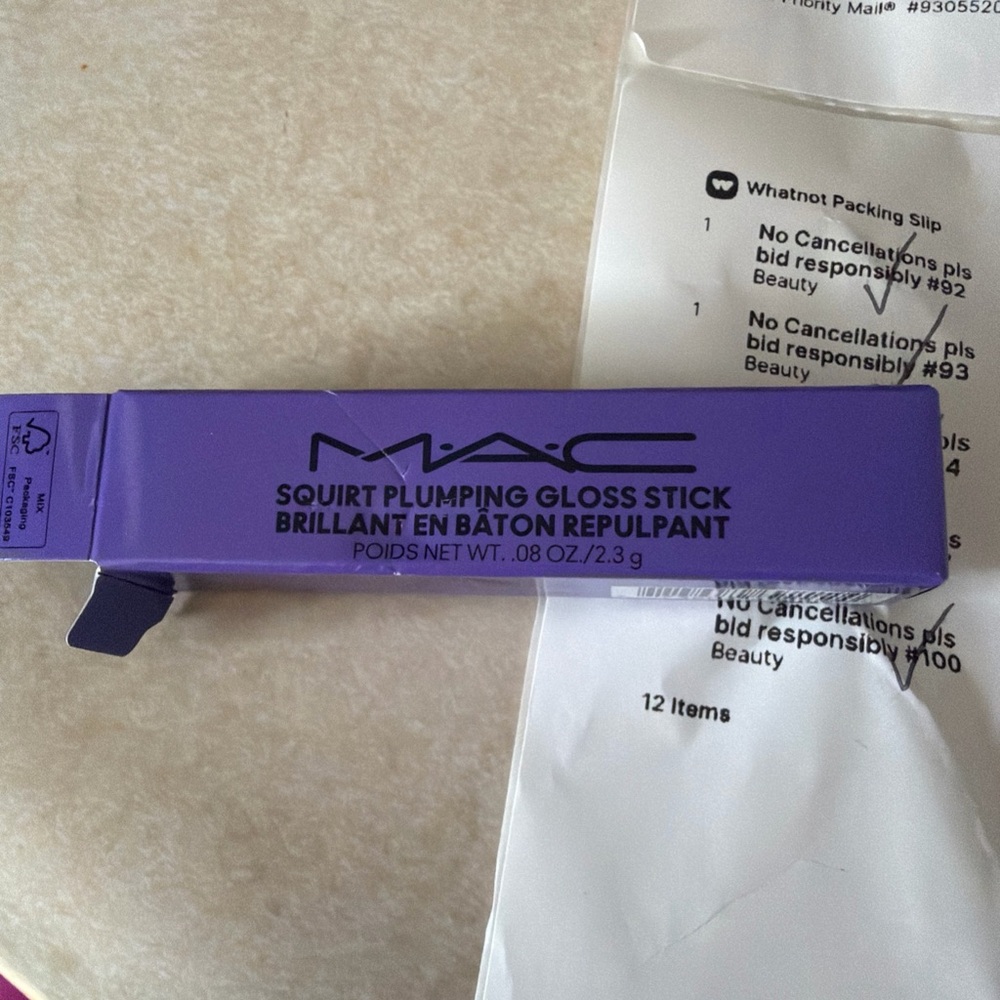 MAC Cosmetics Squirt Plumping Gloss Stick - Purple Packaging